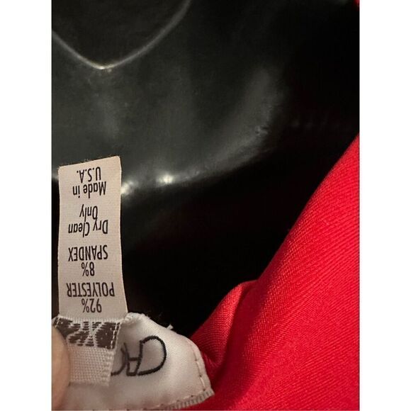 Beautiful NEW WITH TAGS 1990s Cache Red Satin Batwing Cutout Draped Dress XS - Picture 9 of 11